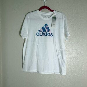 Adidas Americana Badge of Sport Tee Size XL 100% Cotton Athleisure Athletic